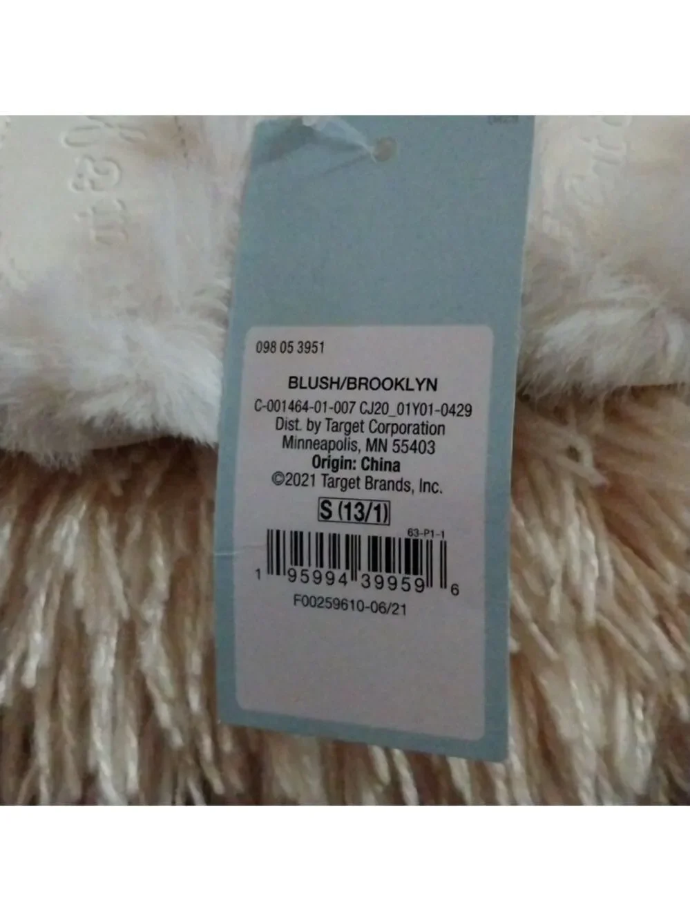 CAT & JACK Girl's Brooklyn Crossband Fur Slippers - NWT S(13/1)